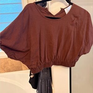 Brown Crop Top